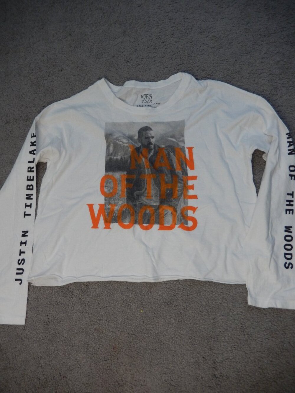 Official Justin Timberlake Merch Man of the Woods Women's Crop Top (Large)